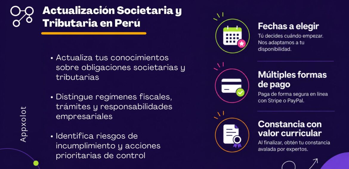 Actualización Societaria y Tributaria en Perú
